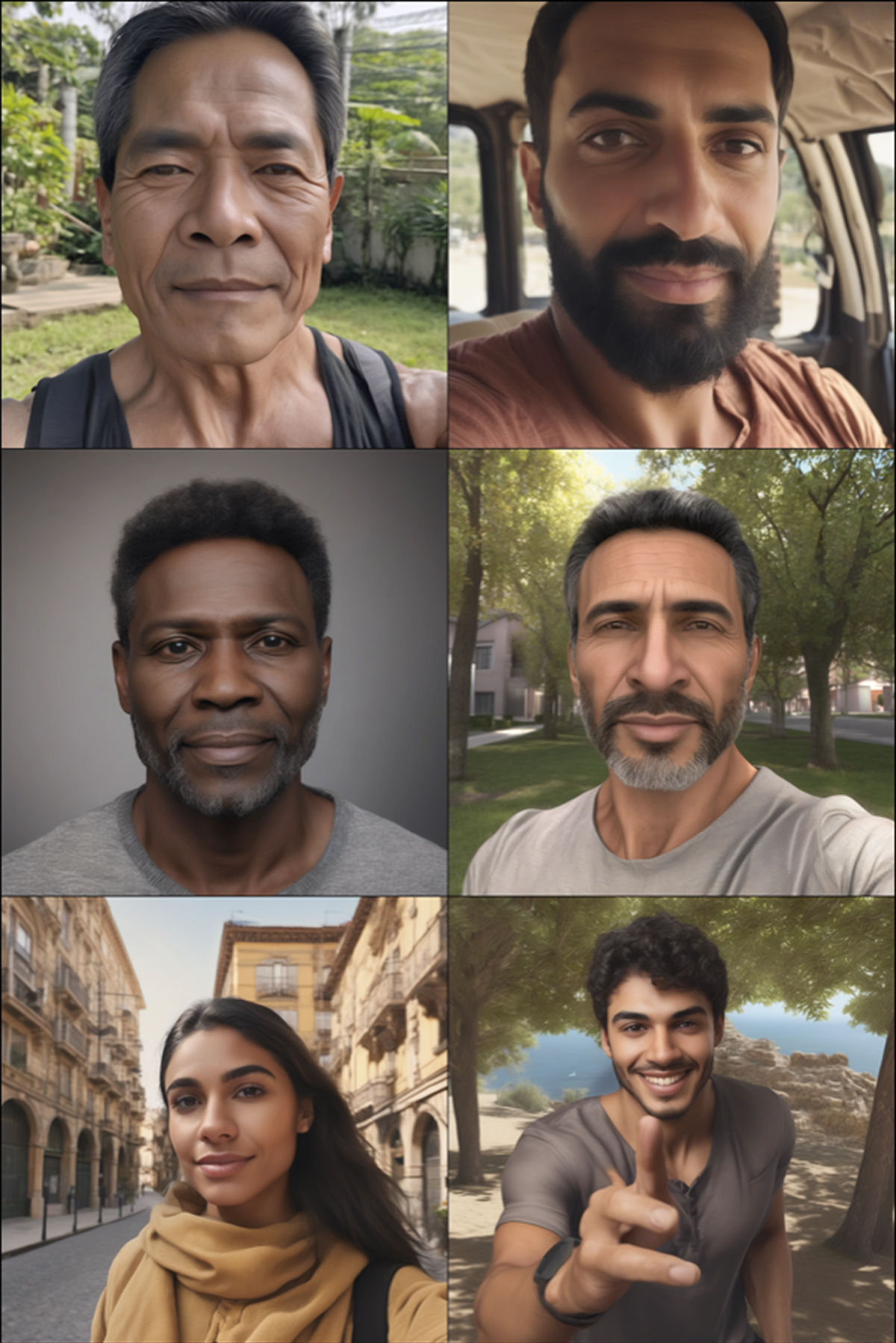 Base SDXL output for generic selfie prompts